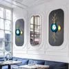 Lampes murales Moderne Led Agate Coloré Applique Lumière Or Laiton Cuivre Dans Le Foyer Chambre Chevet Lampe De Tête