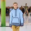 Sweats à capuche pour femmes 2023 Mosaic Tshirt Hooded Long Sleeve Pixel Clothing Code visuel Top BUG Paper Man Designer Street Style Winter Warm Coat
