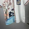 2 LUXURY Designers Shirts Men's Fashion Tiger Letter V silk bowling shirt Casual Shirts Men Slim Fit Short Sleeve Dress Shirt M-3XL#52