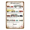 Retro Heavy Duty Trucks Auto Kunst Malerei Metallschilder Far Mall Farming Farm Traktoren Poster Vintage Wandmalerei Plakette Pub Garage Club Dekor Größe 30 x 20 cm w02