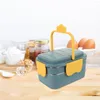 Set di stoviglie Contenitore per il pranzo Bento Contenitore per bambini Acciaio inossidabile portatile Scatole isolate per adulti Contenitori Custodia impilabile in metallo Riscaldatore riscaldato