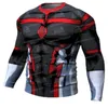 T-shirt da uomo Collant a compressione Felpa da corsa a maniche lunghe Fitness Quick Dry 2023 T-shirt cosplay di Halloween