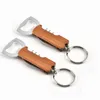 Openers Wooden Handle Bottle Opener Keychain Knife Pulltap Double Hinged Corkscrew Stainless Steel Key Ring Opening Tools Bar RRA