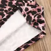 Vestidos de niña CitgeeSummer 1-6Y, vestido para niñas pequeñas, estampado de leopardo, manga larga abombada de encaje, longitud hasta la rodilla, línea A