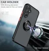 Caixa clara foste Kickstand Soft TPU Bumper PC Hard PC à prova de choque Caso de proteção para Samsung Galaxy A14 5G A34 A54