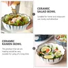 Bowls Lace Bowl Bread Loaf Container Ceramic Mixing Fruit Vegetable Sushi Serving Ceramics Snack