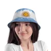 Larges chapeaux à bord drapeau seau argentine pêche garçon fille football diego maradona numéro 10 automne ours boonie hold dim 230303