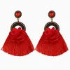 Stud Earrings 8Seasons Fashion Jewerlry Vintage For Women Bohemian Long Tassel Flower Party Retro 1 Pair
