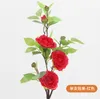 New home decoration flower home fresh fashion simulation camellia plastic ornaments hotel decoration bouquet