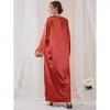 Ethnic Clothing Rayon Muslim Dress Embroidery Patchwork Indie Folk Long Women Dresses Pray Robe Arab Islamic Traditional Festival