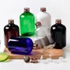 Botellas de almacenamiento de 300 ml, blanco, transparente, negro, plástico vacío, tapa de rosca de aluminio, botella de tóner, envases de cosméticos, hidrosol de maquillaje para mascotas