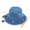 Wide Brim Hats Bucket Ember Retro Denim Solid Fishing Outer Space Sunset for Girls and Women 275 230303