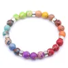 Strand 2023 Rok Gift 7 Chakra Mala Bransoletka Women Joga Healing Beads Charka Beade Biżuter