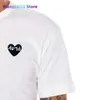 남자 티셔츠 연주 남자 남자 짧은 티셔츠 tter broidery heart 순수한 면화 o-neck 여름 단색 느슨한 캐주얼 티셔츠 0304H23