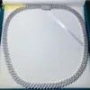 2024 moda lista para enviar 10mm cadena cubana Vvs Moissanite 925 plata esterlina Ice Out Diamond hombres pulsera collar