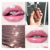 Lip Gloss Maquiagem Batom 9 Cores Brilhante Cherry Vitamin Clear Fussy/Glow/Diamond Milk Glaze Liquid Bomb Glow Fussy 9Ml Drop Delivery Dhpqd
