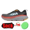 Schuhe Outdoor Shoessandals Hoka Hokas One Bondi Clifton 8 Designer Herren Damen Schwarz weiße Platten-Formete Luxus-Trainer Turnschuhe