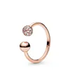 925 argent femmes Fit Pandora bague originale coeur couronne mode anneaux bague en or Rose conte de fées diadème Wishbone étoile coeur ouvert