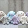 Stuffed Plush Animals Easter Rabbit Bunny Ear Toy Soft Animal Doll Toys 30Cm 40Cm Cartoon Dolls Drop Delivery Gifts Dh1Ip