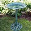 Garden Decorations 2 In1 Pedestal Bird Bath Outdoor Decor Vintage Yard Decorative Art Fountain Y1b6