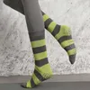 Sports Socks Profession Kvinnor Gym Beskabel Dämpande antislip Yoga Fashion Stripe Print Bomull