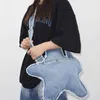 Bolsas de ombro casuais de jeans de jeans bolsas de moda para mulheres 2022 Girls Star Bags Crossbody Bags Mulheres Mensageiras Bolsas 230304