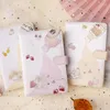 Leather Cover Magnetic Buckle Notepad Sketchbook Pocket Planner Notebook Journal Budget Book Kawaii Diary Office Accessories