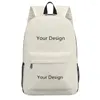 Backpack Custom-made Shoulder Travel School Bag For Teenagers Casual USB Charge Waterproof Anti-theft Knapsack Laptop Bagpack