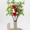 New home decoration flower home fresh fashion simulation camellia plastic ornaments hotel decoration bouquet