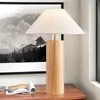 Wooden table lamp luxury artistic original wood table light 39cm width 55cm height for hotel home living room bedroom bedside dining study room restaurant decor