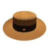 Маленькая плоская шляпа GGity в форме пчелы, женская весенне-летняя широкополая соломенная шляпа в стиле джаз, солнцезащитная шляпа для интернет-знаменитостей, британский цилиндр