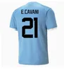 2023 Uruguay Soccer Jerseys Fans Player version22/23 Accueil L.suarez E.cavani Chemise D.GODIN Extérieur Uniformes de football de l'équipe nationale