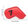 Other Golf Products PU Leather Iron Headcovers Thick Synthetic Watertight Head Covers 230303