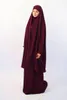 Etnische kleding Gebed Gebed Gedelement Vrouwen Moslim Tweede stuk rokken Set Khimar Islamitische Ramadan hijab Abaya Caftan Marocain Hooded Long Robe