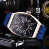 Luxury Richardmill Watch 2024 Quartz Watch Watch Belt de loisirs simple TE1O en forme de baril à vin numérique simple