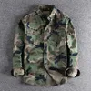 Camisas casuais masculinas Idopy camuflagem camisa piloto de manga longa de manga longa Men moda do exército de moda de estilo militar para Malemen's