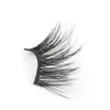 Falska ögonfransar 10 par mini Crisscross Half Eye Lashes Natural Handmade Faux 3D Mink Makeup Tools DIY