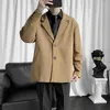 Men's Suits 2023 Autumn Winter Fashion Preppy Style Casual Blazers For Male Comfortable Single Breasted Turn-down Collar