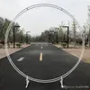 Outdoor Wedding party backdrop iron arch stand props double round ring iron arch frame decorative flower arch door decoration12