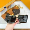 23ss Luxury Designer Sunglasses Womens Fashion Large Frame Square Mens Sunglass Oversized Glasses Millionaire Sunglasses Z1565w Z1547e Z1502w