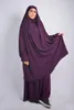 Etnische kleding Gebed Gebed Gedelement Vrouwen Moslim Tweede stuk rokken Set Khimar Islamitische Ramadan hijab Abaya Caftan Marocain Hooded Long Robe