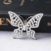 Broches Pearl Butterfly For Women 2-Color Rhinestone Insect Wedding Banquet Daily Clothing Dress Sweater Broche Pin Gifts