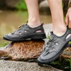 Sandals Mens Summer Breathable Mesh Men Outdoor Casual Lightweight Beach Handmade Male Shoes Hiking Non-SlipSandals