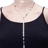 CARKER KBJW 2023 CHEGA DE TATOOGEM DE TRAVIDADE UMA CAMADA/ TRÊS CAMADAS LARIAT Y CHOKERS SHINESTONE CUNLA DE CRISTAL PERMENTE PARA MENINAS