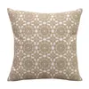 Pillow bordou tampa de renda floral círculo floral cinza amarelo cáqui azul marfim de algodão quadrado 45x45cm