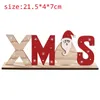 Kerstdecoraties WOUTEN Kerstmis Snow Noel Letter Tafel ornamenten Merry Party Decor for Home 2023 Naviidad Gifts Favchristmas