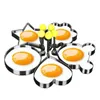 Utensili per uova Frittata per colazione in acciaio inossidabile con manico Utensili da cucina Love Flower Bento Mold Utensili da forno Frittata Cucina Frittata Stampo fai da te