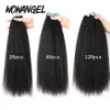 Caps de perruque wowangel coque raide coquette Ins Extensions de cheveux humains pour les femmes noires 100 Remy Hair adhésif invisible brésilien naturel noir l2404