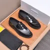2023 Men Sapatos formais de vestido formal respirável masculino de couro genuíno de couro casual calçados de casamento de escritório masculino Tamanho 38-45