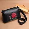 Evening Bags Johnature 2023 Elegant Hand Painted Shoulder Fashion Soft Leather Women Bag Leisure Floral All-match Lady Messenger